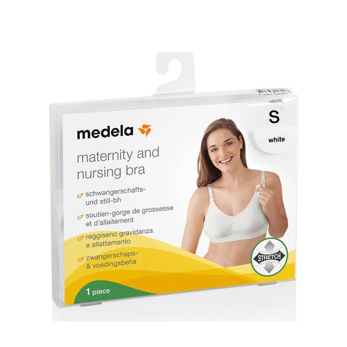 Medela Eva Nursing Bra Small White Seamless Comfort