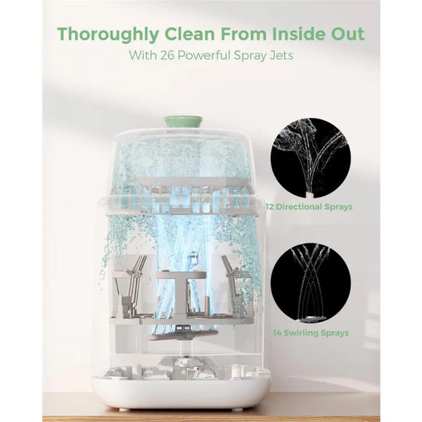 Momcozy 3-in-1 Baby Bottle Washer - Automatic Sterilizer & Dryer for Pump Parts
