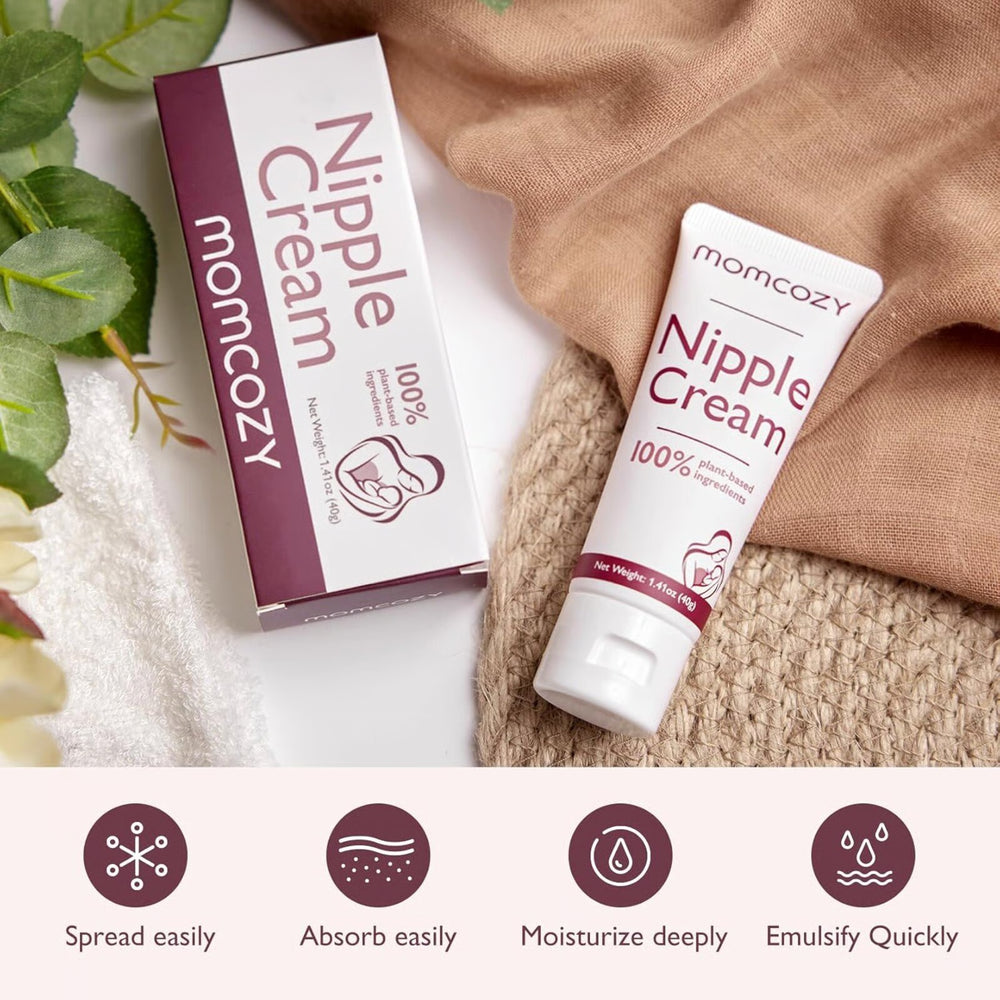 Momcozy Nipple Cream Safe for Breastfeeding, Plant-Based Ingredients