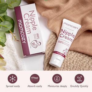Momcozy Nipple Cream Safe for Breastfeeding, Plant-Based Ingredients