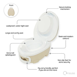 my carry potty travel potty natural beige
