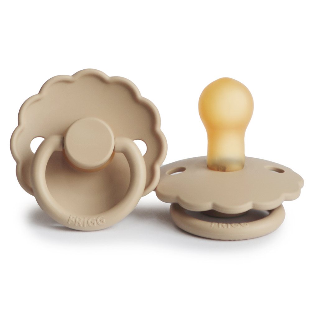 Frigg Daisy Latex Pacifier 0-6M 1-Pack Croissant