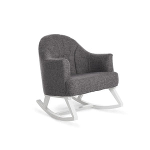 Miila Rocking Sofa Oatmeal Beige Wooden Glider Chair