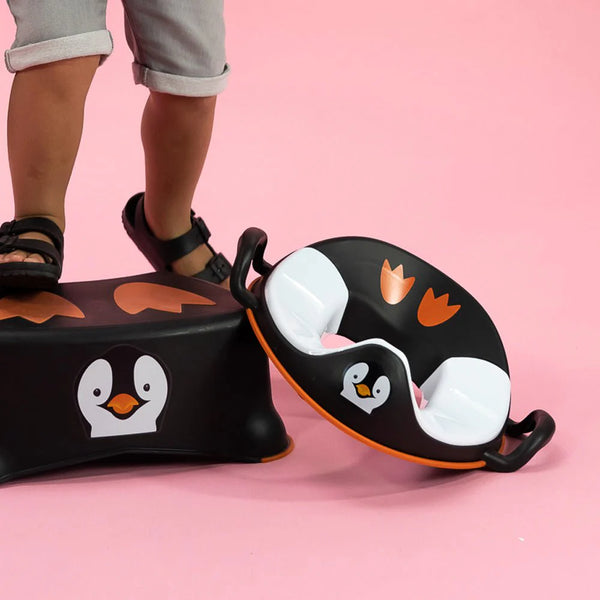 my carry potty step stool  - penguin