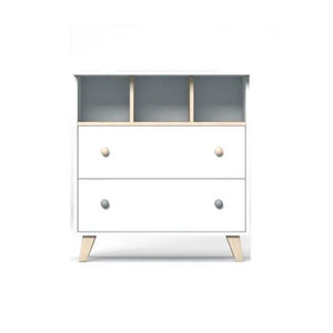 Faktum Colette White Baby Dresser | TÜV Certified Nursery Chest with Soft-Close Drawers