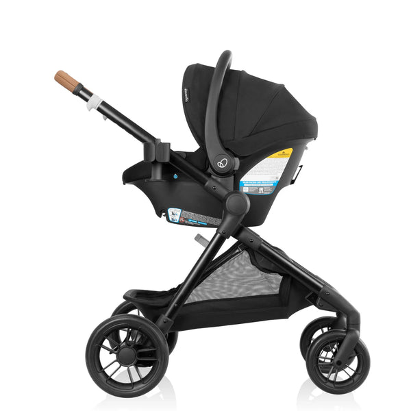 Evenflo Pivot Xpand NXT Travel System with LiteMax NXT Infant Car Seat | Single to Double Stroller