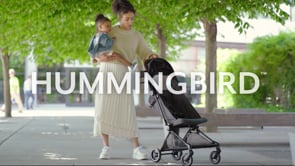 Evenflo Hummingbird™ Ultra-Lightweight Carbon Fiber Stroller Crest Grey