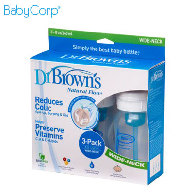Dr. Brown's 3 Bottles Pack 240 Ml Anti-Colic Set