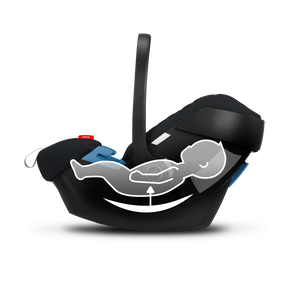 Gb ARTIO Infant Car Seat | Newborn Baby Carrier with Side Impact Protection & UPF50+ Canopy