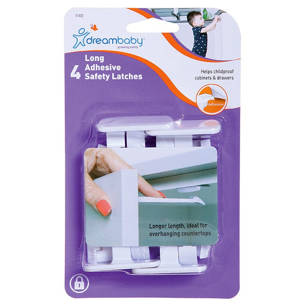 DREAM BABY 8 LONG ADHESIVE SAFETY LATCHES