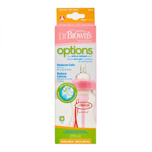 Dr. Brown's Pink Bottle 270 Ml Anti-Colic Feeding