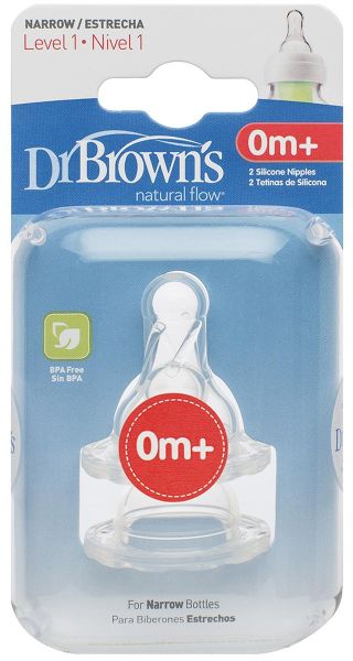 Dr. Brown's 2 Nipples Pack- Narrow