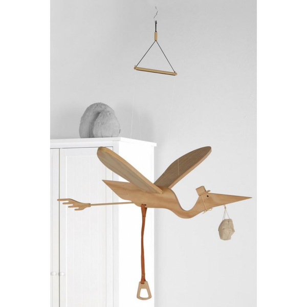 Quax Mobile Bird Pelican-Wood