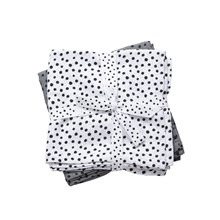 Done By Deer Swaddle, 2-pack, Happy dots, grey
