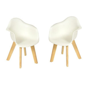 Quax Kids Chair White Set Of 2, Child-Sized Seating