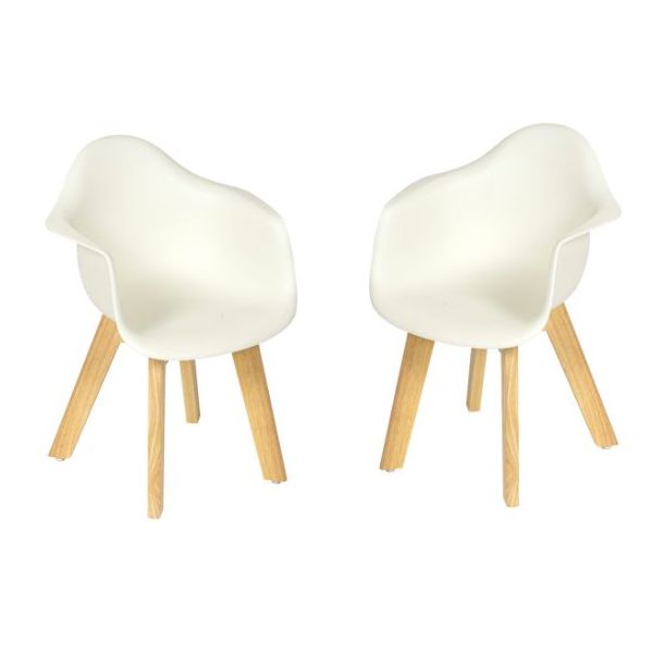 Quax Kids Chair White Set Of 2, Child-Sized Seating