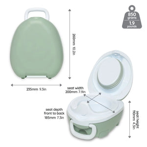 my carry potty travel potty sage green