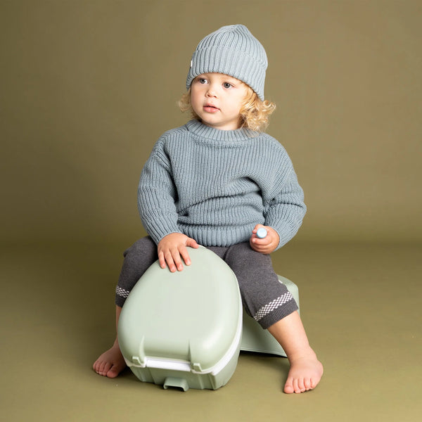 my carry potty travel potty sage green