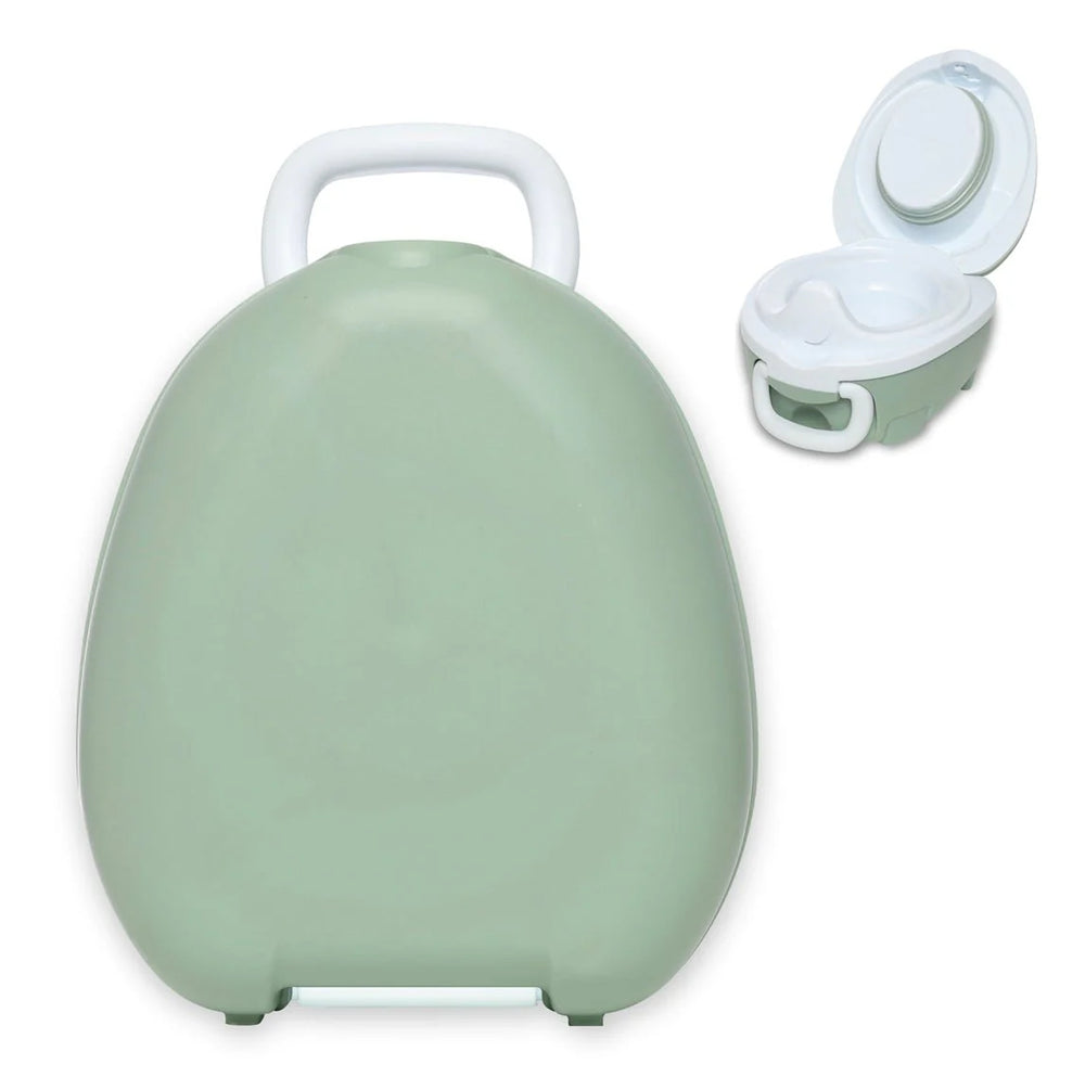 my carry potty travel potty sage green