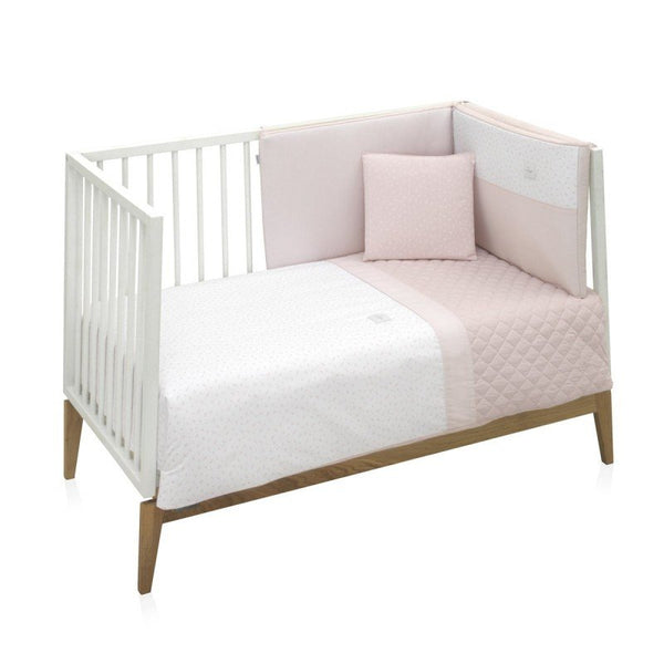 Cambrass Fresco 2-Piece Quilt Cover Cot Set Pink
