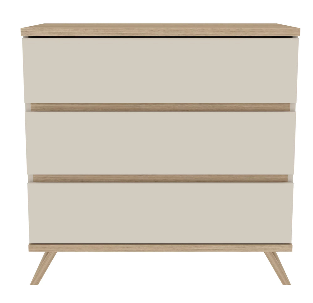 Faktum Sienna Cashmere  3-Drawer Nursery Dresser with Changing Top