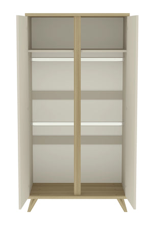 Faktum Sienna Cashmere 2-Door Wardrobe – Modern Push-Open Doors