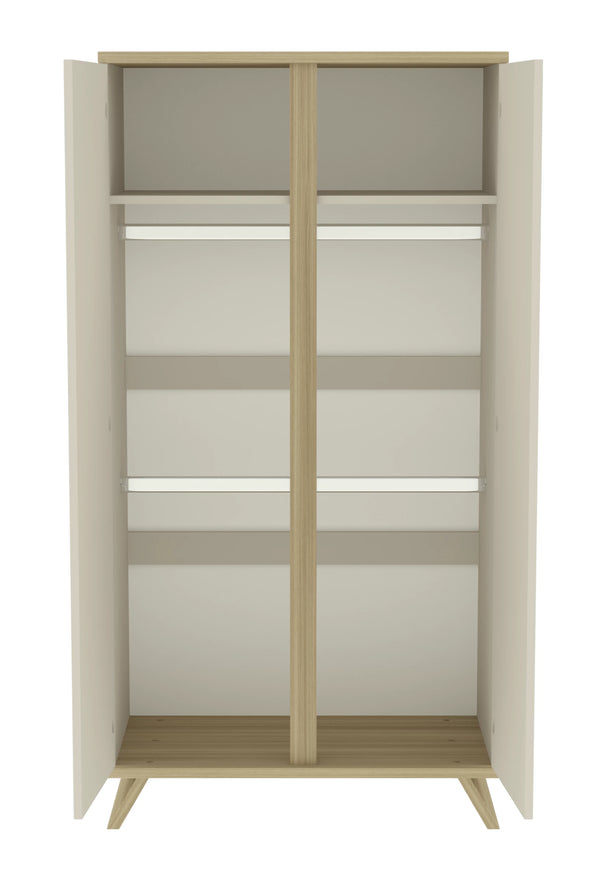 Faktum Sienna Cashmere 2-Door Wardrobe – Modern Push-Open Doors