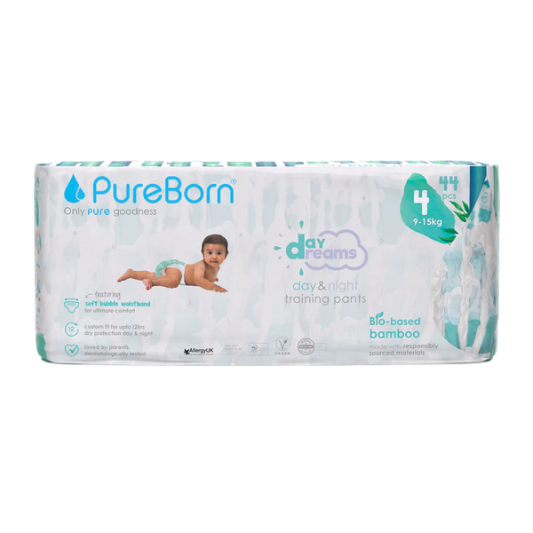 Pureborn Double Pack Day Dreams Training Pants Made with bio-based bamboo material - Ultra-Soft
