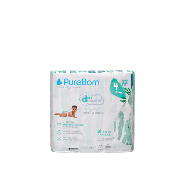 Pureborn Single Pack Day Dreams Training Pants Made with bio-based bamboo material - Ultra-Soft