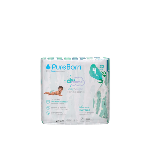 Pureborn Single Pack Day Dreams Training Pants Made with bio-based bamboo material - Ultra-Soft