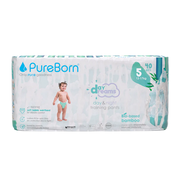 Pureborn Master Pack Day Dreams Training Pants Made with bio-based bamboo material - Ultra-Soft