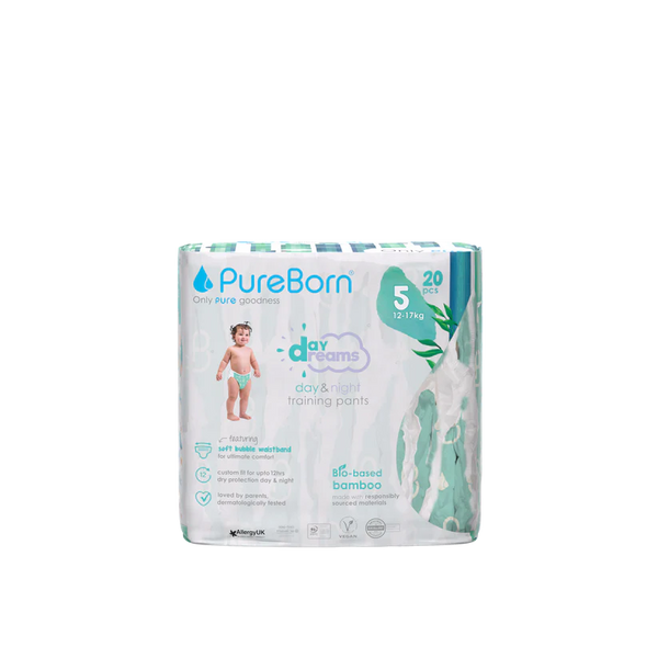 Pureborn Single Pack Day Dreams Training Pants Made with bio-based bamboo material - Ultra-Soft