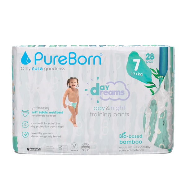 Pureborn Master Pack Day Dreams Training Pants Made with bio-based bamboo material - Ultra-Soft