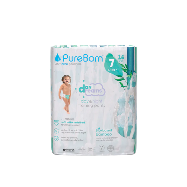 Pureborn Single Pack Day Dreams Training Pants Made with bio-based bamboo material - Ultra-Soft