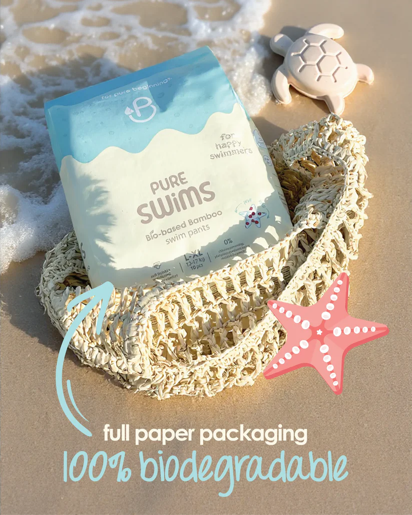 PureBorn Bamboo Baby Swim Pants – Soft, Breathable & Skin-Safe Swim Diapers
