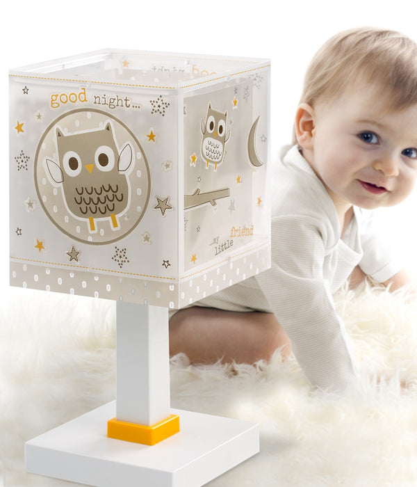 Dalber Childrens Table Lamp Good Night Glow Shade