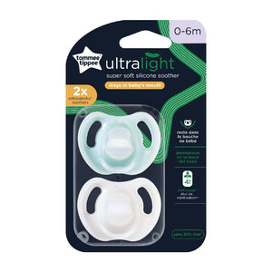 Tommee Tippee Ultra-Light Silicone Pacifier 0-6M 2-Pack