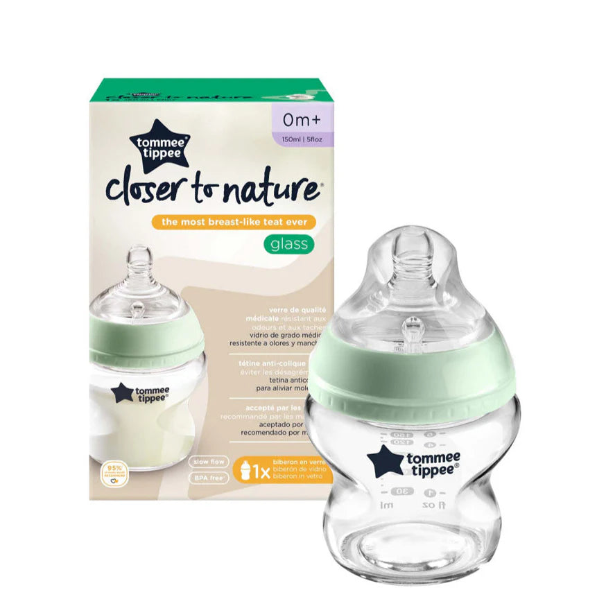 Tommee Tippee 150 Ml Glass Bottle Wide Nipple