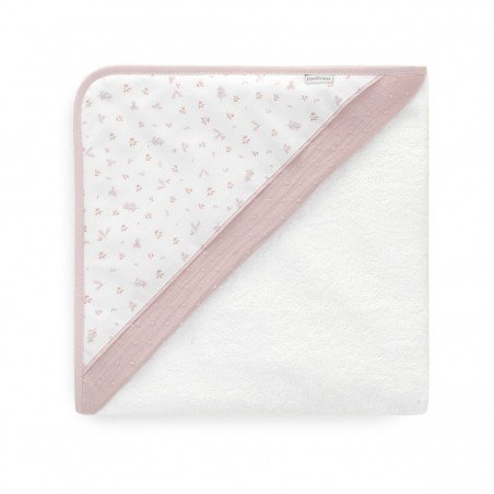 Cambrass Towel Cap Magia Beige Baby Bath Cape 100x100 cm  Soft Cotton & TENCEL™ Hooded Towel