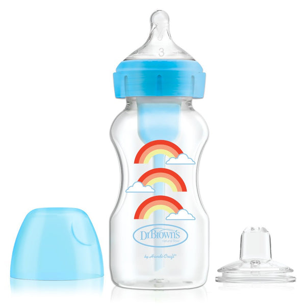 Dr. Brown's Sippy Bottle 270ml Blue Transition Cup